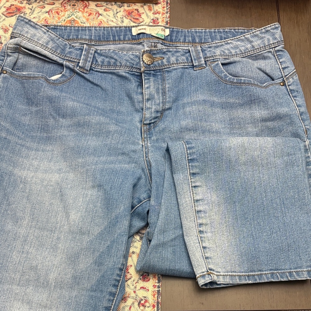 Route 66 Women's Light Blue Boyfriend Jeans